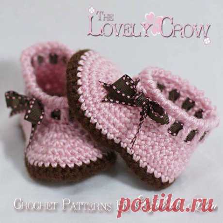 Пинетки крючком. Больше здесь https://labhousehold.com/ru/crochet-booties-5.html