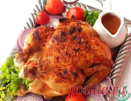 Курица варено-запеченная – кулинарный рецепт