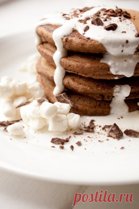 Как приготовить шоколадные панкейки  - рецепт, ингредиенты и фотографии