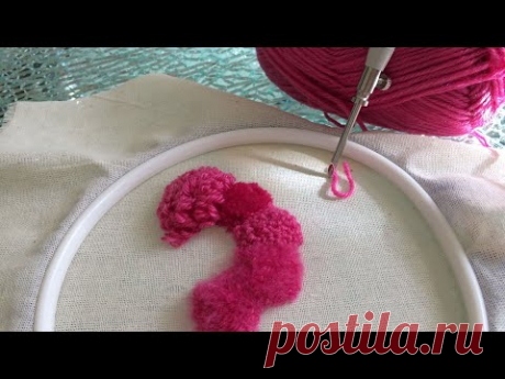 КОВРОВАЯ ВЫШИВКА (PUNCH NEEDLE) Начес.