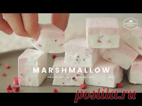 딸기🍓 마시멜로우 만들기 : Strawberry Marshmallow Recipe : いちごマシュマロ | Cooking tree
