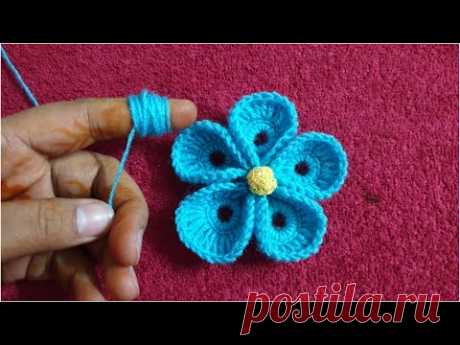 finger woollen tikki flower 💮 design with hand embroidery woollen stitch embroidery tikki trick