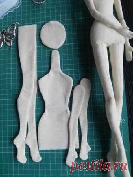 Blank Doll BODY for crafting handmade doll by MadeByMiculinko