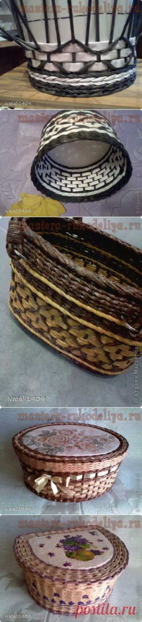 Ромбики (соты). МК по плетению из газет | Золотые Руки
