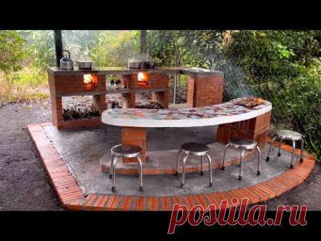 How to make a large, multi-functional wood stove that is good for indoor and outdoor use # 211