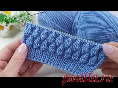 İki şiş kolay örgü model anlatımı ✅Eays crochet knitting