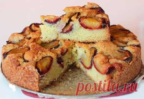 Сливовый пирог с фото – пирог СУПЕР - рецепт американских хозяек.