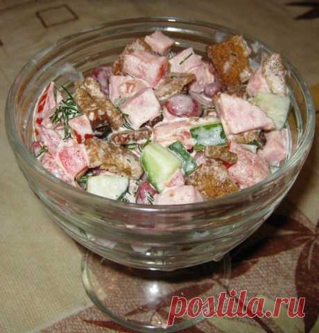 Салат с красной фасолью - Простые рецепты Овкусе.ру