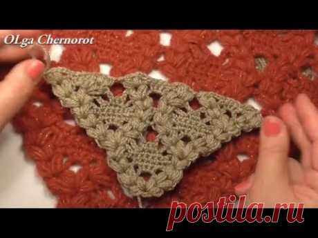 Бактус Шаль одним красивым узором shawl pattern - YouTube