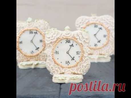 Antique Lace Royal Icing Clock