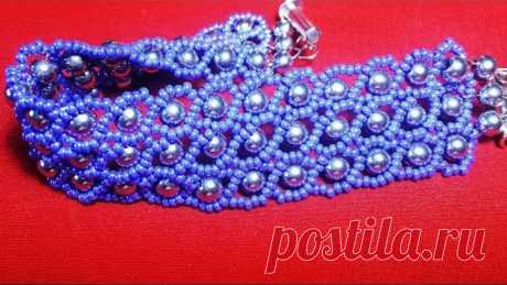 Браслет из бисера и бусин. Bead and Bead Bracelet.حبة وخاتم سوار