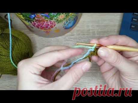 Видео обучение мозаичного вязания для мк.