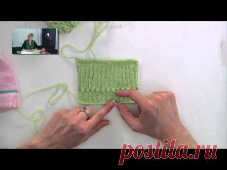 Knitting Help - Picot Edge
