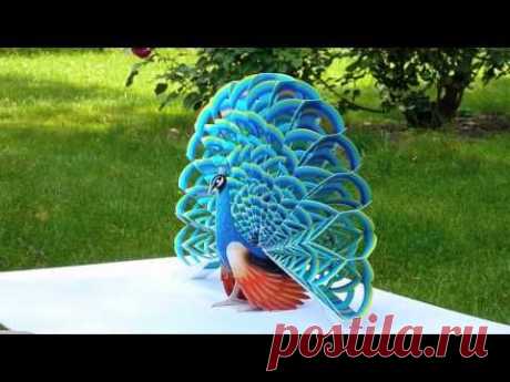 Paper Pop-Up Peacock