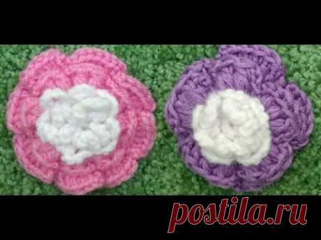 Как связать цветок крючком/ Вязаные цветы/ How to Crochet a Flower