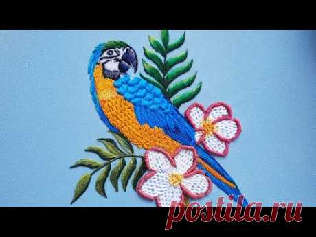Shocking Results! Can You Make a Hyper-realistic Embroidered Macaw?