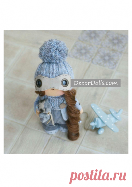 Winter Christmas Doll, New Year Doll, Fabric Handmade Doll, Muñecas Te – Decor Dolls