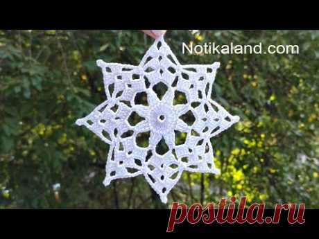 CROCHET EASY  Crochet Snowflake Pattern