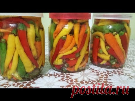 Маринованный перец чили. Вкусный и проверенный рецепт.