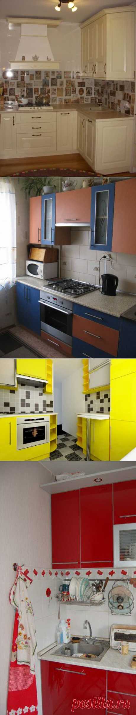 Кухни 6 кв м — фотоотчеты по дизайну и планировке