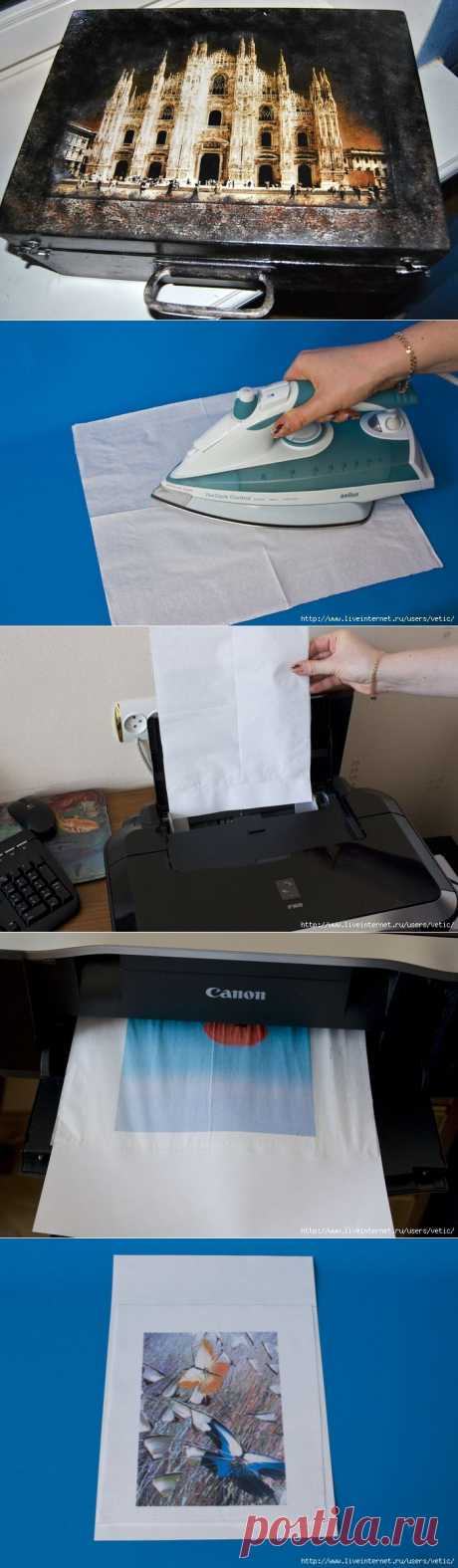 Как распечатывать на салфетках на принтере | Самоделкино