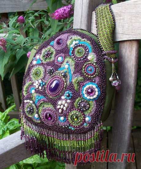 Paisley Garden Boho Beaded Bag