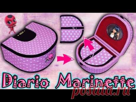♥ Tutorial: Diario con caja de Marinette (Miraculous Ladybug) DIY ♥