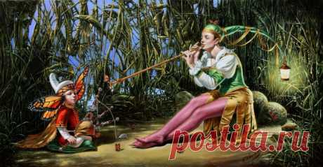 Illusions of Absurdity. Lullaby for Butterfly King, Michael Cheval (Михаил Хохлачев), арт галерея живописи. Страница get.