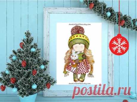 Happy New Year Poster Christmas Nursery Art Watercolor | Etsy Happy New Year Poster, Christmas Nursery Art, Watercolor Painting, Kids Digital Decor, Watercolor Nursery Art Print, Top Sellers Printable _____________________________________________________________________________________  INSTANT DOWNLOAD WATERCOLOR PAINTING  - based on our doll coloring pages -