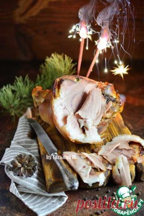 Томленая свиная рулька, грилованная в соусе - кулинарный рецепт