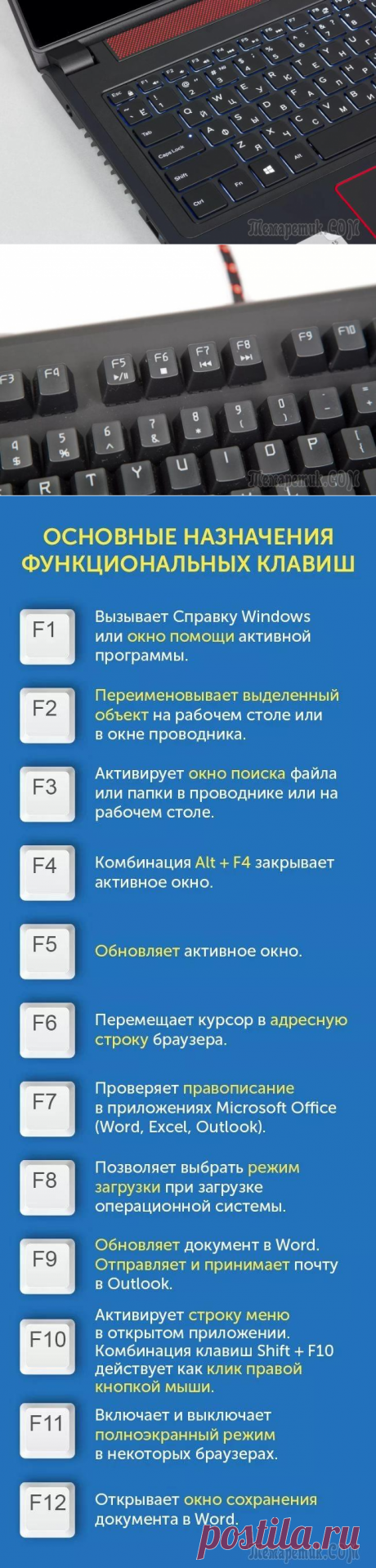 Для чего нужны функциональные клавиши F1-F12 на клавиатуре