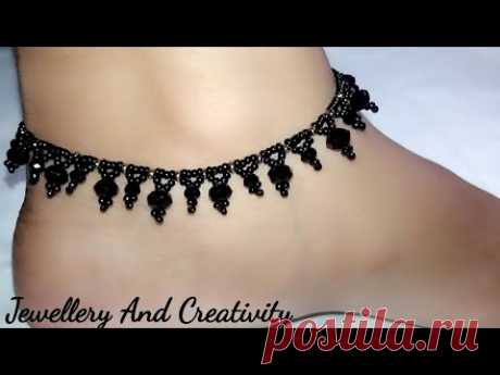 Latest Anklet Design ...Anklet Making At Home || jewellery and creativity