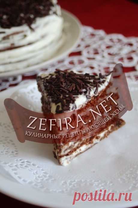 Шоколадно-медовый торт с маскарпоне - домашние рецепты с фото