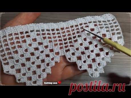 MUY HERMOSO!😍 PERFECT Beautiful Flower Crochet Pattern Knitting Online Tutorial for beginners Croche