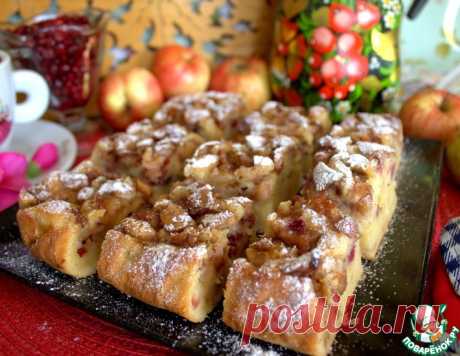Пирог яблочно-грушевый – кулинарный рецепт