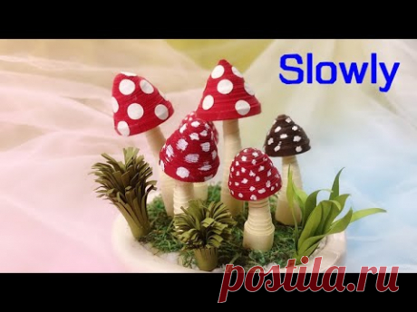 ABC TV | How To Make Mushroom Paper (Slowly) | Paper Quilling - Craft Tutorial