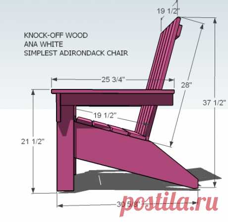 Ana White | Build a Ana's Adirondack Chair | Free and Easy DIY Project and Furniture Plans