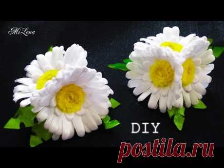 РЕЗИНКИ С РОМАШКАМИ, МК /  DIY Daisy headband