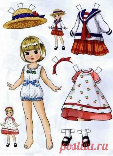 Красивые бумажные куклы + одежда для бумажной куклы | razpetelka.ru