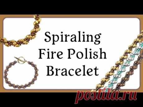 Spiraling Fire Polish Bracelet (Retro-Redo) - Jewelry Making Tutorial