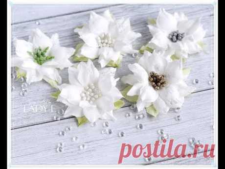 Simple Foamiran Poinsettia Flower Tutorial * Emilia Sieradzan *