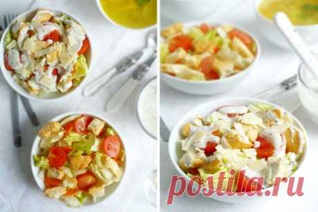 Классика мировой кулинарии и немного домашней стряпни - Овощной салат с йогуртовой заправкой