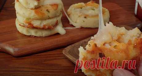 Легкий домашний рецепт картофельных котлет с сыром | Вкусно мне! Пульс Mail.ru Картофельные котлетки с сыром