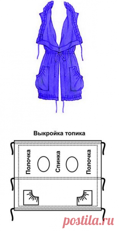 Очень простая выкройка летней туники | Шкатулка