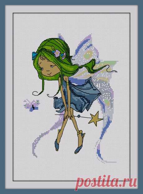 Fairy Cross Stitch PDF Pattern Download Cross Stitch Pattern | Etsy