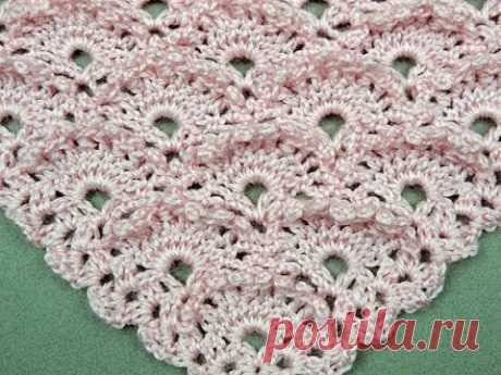 Crochet: Punto Escama en V