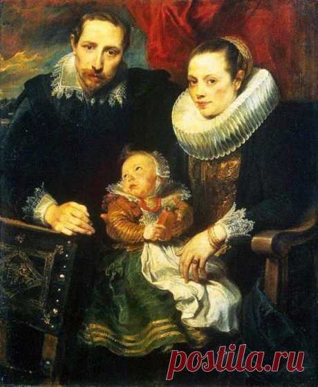 1621 Anthony van Dyke (1599-1641) Family Portrait