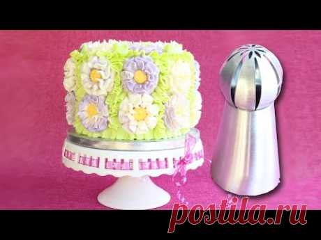 Russian Ball Tip on a cake - How to use Russian Ball Tips