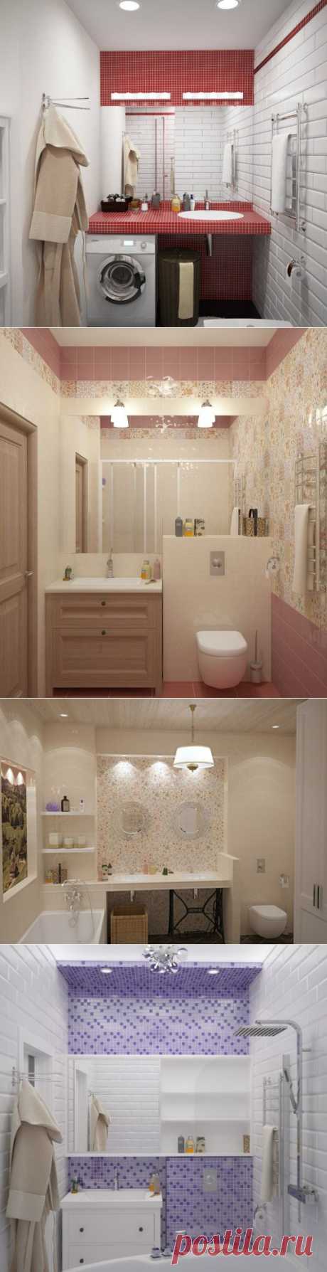 Дизайн интерьера небольших ванных комнат