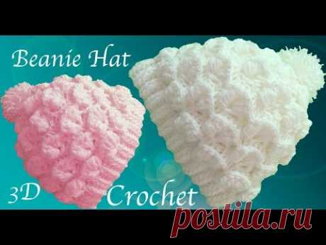 En este vídeo de tejido a Crochet les enseño como tejer gorro con Gancho en punto de flores media luna en 3D, este gorro a crochet lo podemos hacer en todas ...